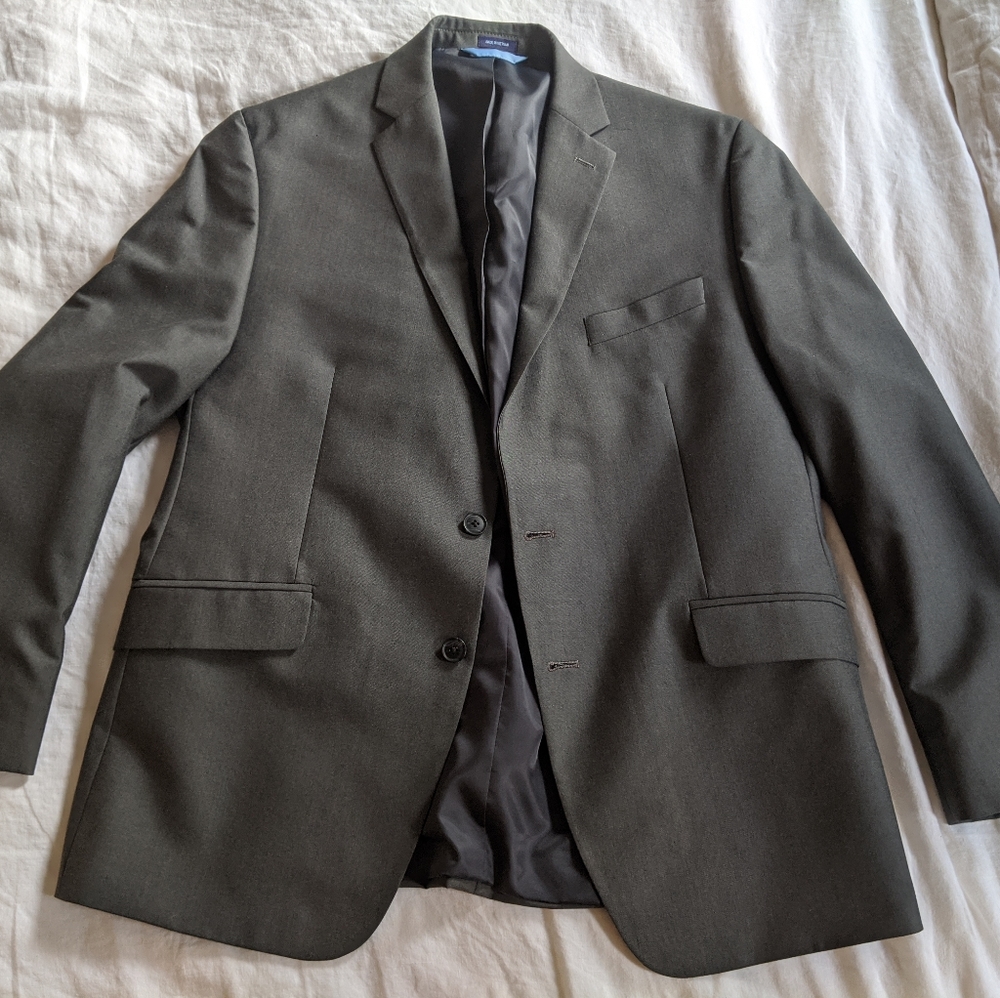 MADE charcoal suit jacket